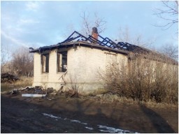 В н.п. Терновое во время пожара погибла женщина и пострадал мужчина