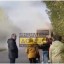 На трассе Енакиево-Донецк загорелся автобус