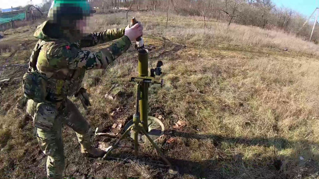 Прикордонники показали кадри боїв на Бахмутському напрямку