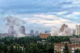 Центр окупованого Донецька під масованим обстрілом: деталі