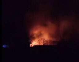 Краматорськ цієї ночі був атакований ворожими дронами: на місці удару спалахнула пожежа