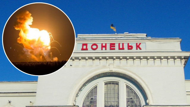 У центрі Донецька пролунало щонайменше шість вибухів: деталі