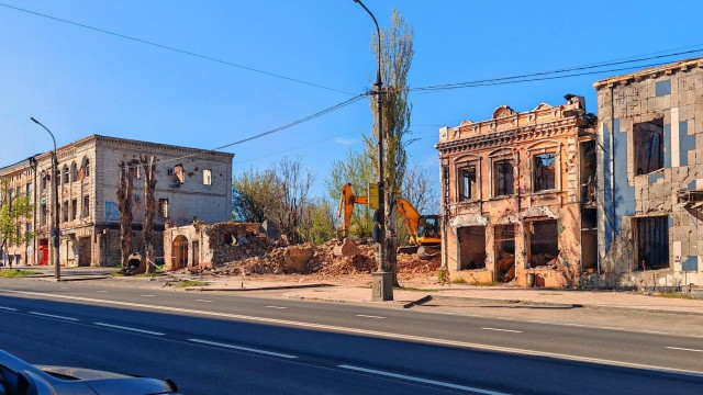 В окупованому Маріуполі знесли будівлю в історичному центрі