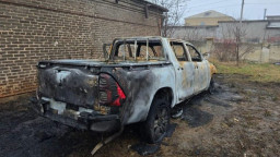 Житель Краматорська підпалив військовий автомобіль ЗСУ