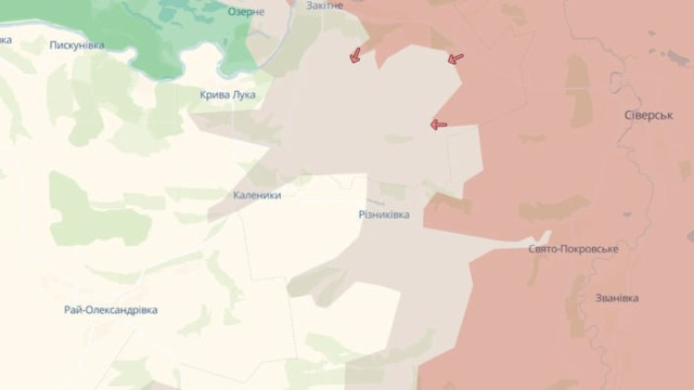 DeepState: росіяни просунулися в районах Гришиного, Пазеного і Потрошниківки