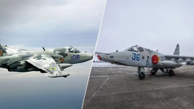 Воїни 28-ї бригади збили російський штурмовик Су-25 на Торецькому напрямку Воїни 28-ї бригади збили російський штурмовик Су-25 на Торецькому напрямку