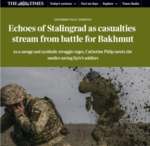 The Times порівняла героїзм ЗСУ в Бахмуті зі Сталінградом