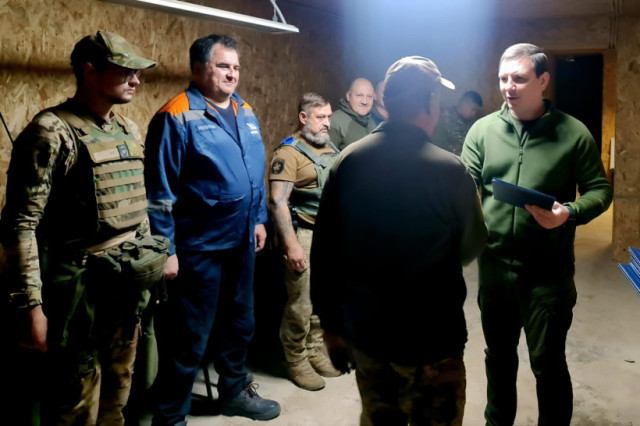 На Донеччині вручили подяки військовим, які брали участь у будівництві фортифікаційних споруд