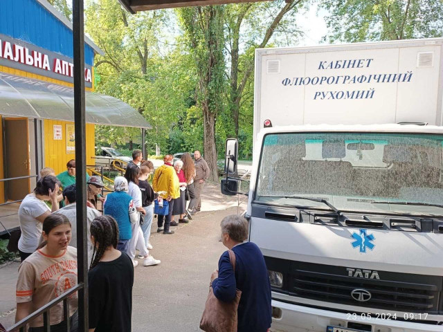 Бахмутяни можуть безкоштовно пройти флюорографію: розклад і деталі Бахмутяни можуть безкоштовно пройти флюорографію: розклад і деталі