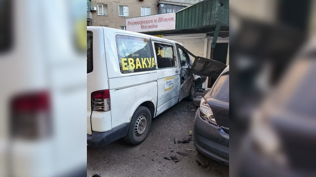 У Краматорську під удар потрапив автомобіль гуманітарної місії Save Ukraine