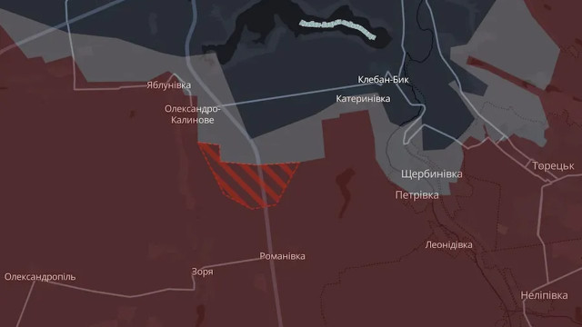 Окупанти захопили нові позиції поблизу Романівки на Донеччині - DeepState Окупанти захопили нові позиції поблизу Романівки на Донеччині - DeepState