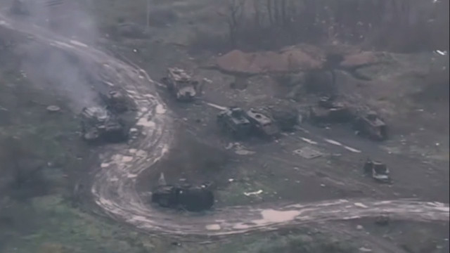 Російська пропаганда знову заявляє про "оточення ЗСУ", використовуючи кадри знищеної техніки