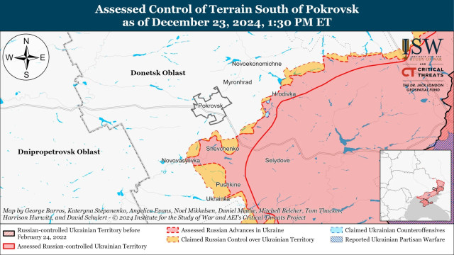Російські війська змінюють тактику ведення бойових дій на фронті на Донеччини - ISW