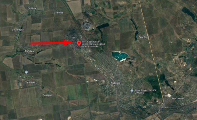Українські захисники завдали удару з JDAM по противнику на Авдіївському коксохімічному заводі