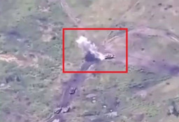 На Луганщині дрон ВСУ знищив танк Т-90 збройних формувань РФ