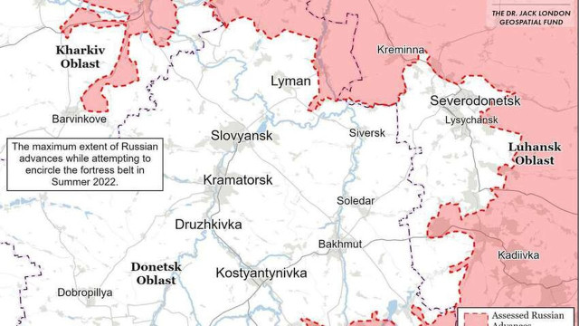 Україна ризикує втратити ключову оборонну лінію на Донеччині — ISW Україна ризикує втратити ключову оборонну лінію на Донеччині — ISW