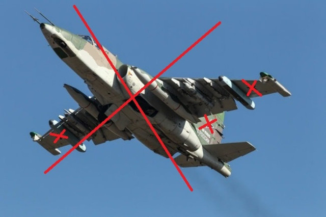На Донеччині воїни-зенітники збили російський Су-25