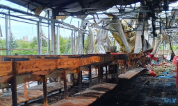 Нічна атака окупантів зруйнувала поштовий термінал у Слов'янську