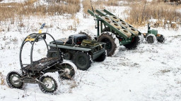 Наземні роботизовані комплекси забезпечують більшість логістики на фронті в районі Костянтинівки