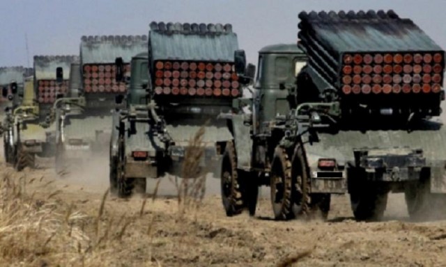 Боевики «ЛНР» перемещают тяжелое вооружение – РСЗО, САУ и гаубицы