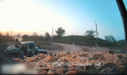Військові спецпідрозділу «Кракен» показали, як виглядає дорога до Часового Яру (ФОТО)