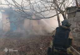 Минулої доби рятувальники на Донеччини ліквідували дві пожежі – ДСНС