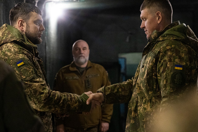 Заступник командувача Нацгвардії відвідав бійців на Лиманському напрямку