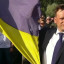 У Вільнюсі встановили привезений із Бахмута прапор України