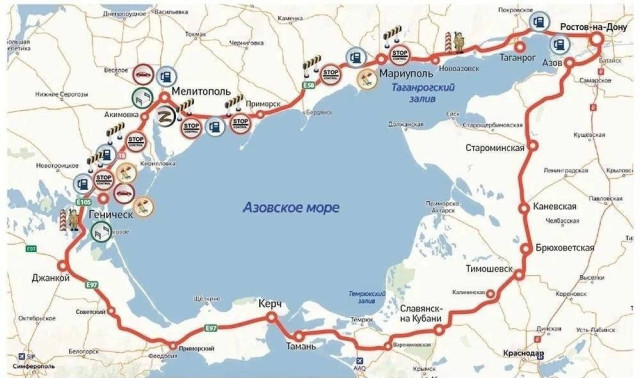 Кремль анонсував будівництво кільцевої дороги через окуповані території України