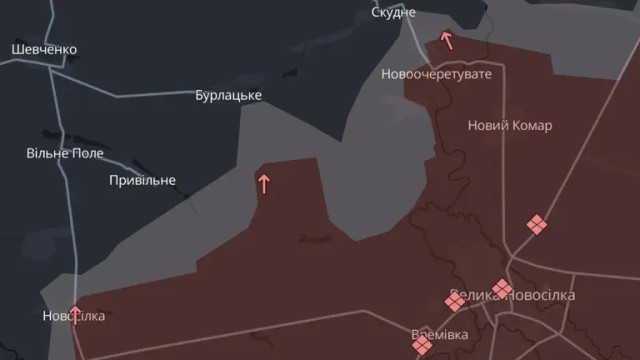 Росіяни просунулися біля Новоочеретуватого та Бурлацького - DeepState