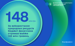 Донеччина збагатилася на 149 мільйонів гривень завдяки рентним платежам за природні ресурси