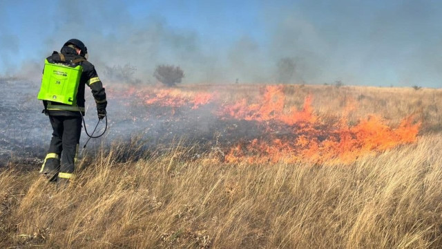 На Донеччині загасили дві пожежі загальною площею 13,5 га На Донеччині загасили дві пожежі загальною площею 13,5 га