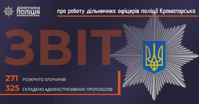 Дільничні поліцейські Краматорська відзвітували про роботу за 2024 рік