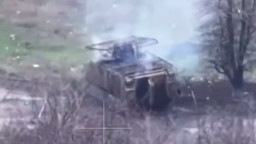 На Донеччині зафіксовано ураження західного бронетранспортера YPR-765