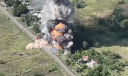 ЗСУ знищили склад боєприпасів ВС РФ поблизу селища Зайцеве на Донбасi