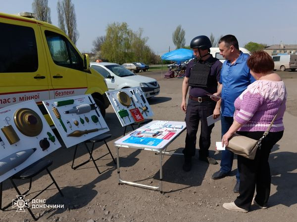 Мобільний клас з мінної безпеки провів навчання в Краматорському районі