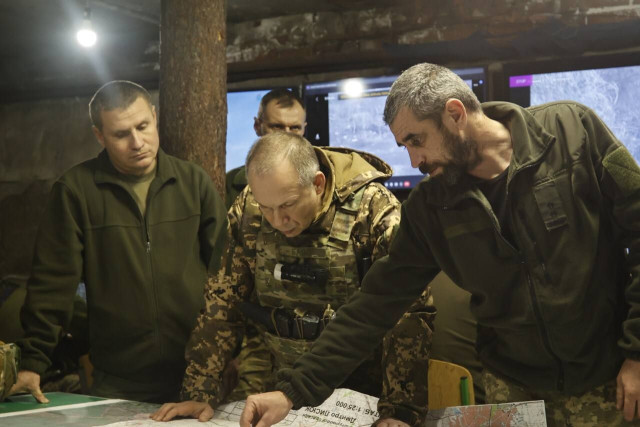 Генерал Сирський відвідав позиції Сил оборони на Бахмутському напрямку