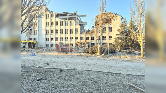 У Краматорську зруйновано будівлю головпоштамту