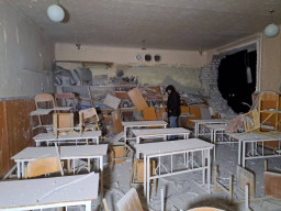 Обстріл школи № 85 у Кіровському районі Донецька