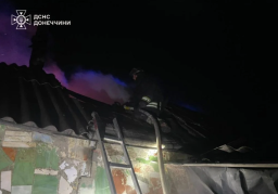 У Добропіллі пожежники ліквідували загоряння приватного будинку