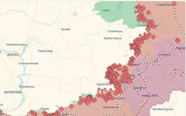 Війська країни-агресора просунулися в районах шести населених пунктів на заході Донеччини - DeepStat