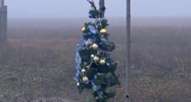 ЗСУ показали святкову ялинку за 6 км від Бахмута