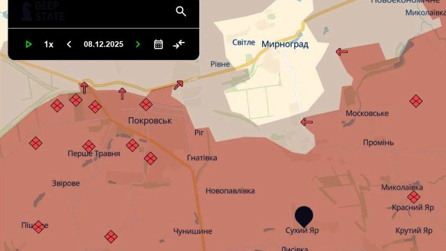 За добу окупанти захопили п'ять сіл в районі Покровська За добу окупанти захопили п'ять сіл в районі Покровська