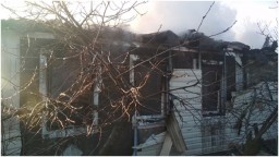 В н.п. Червоногвардейское полностью сгорел частный дом