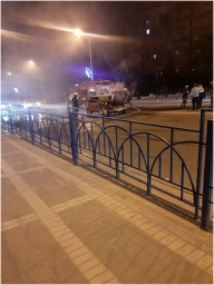 В Луганске на ул. Советской загорелся автомобиль