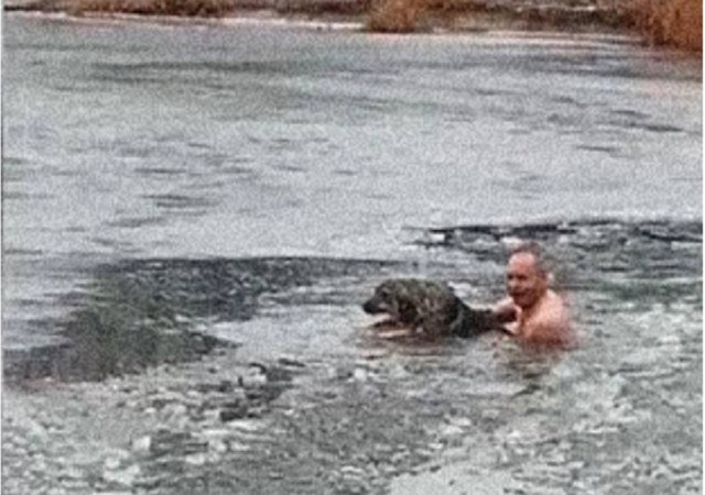 В Донецке мужчина получил переохлаждение при попытке спасти собаку из водоема