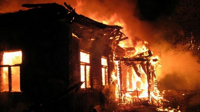 Во время пожара в Донецке на ул. Новоясиноватская