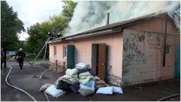 В Луганске горел социально-реабилитационный центр для несовершеннолетних