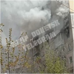 Появилась уточненная информация о числе пострадавших при пожаре в 9–этажном доме в Донецке