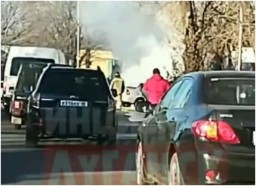 В н.п. Хрустальный автомобиль врезался в дерево и загорелся